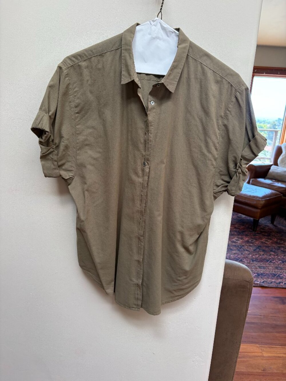 Xirena Channing Shirt Size XS in Olive Green